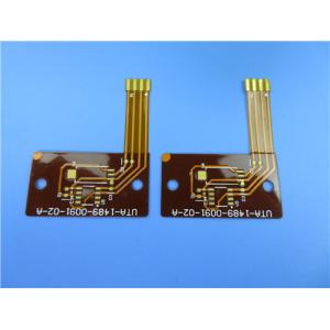 China Доска PCB основания одиночная, который встали на сторону FPC Polyimide гибкая с золотом погружения supplier