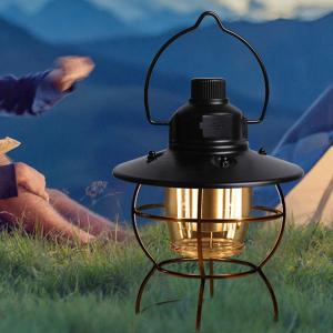 Camping Light Bulb, Iron Abs Type C Rechargeable Power Supply Deluxe Tungsten Portable Led Retro Camping Lights