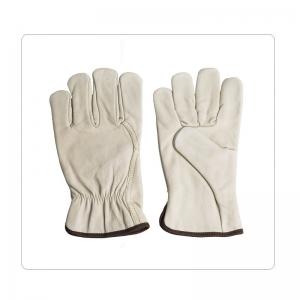 China Easy Cleaning Driver Cow Leather Safety Gloves wholesale