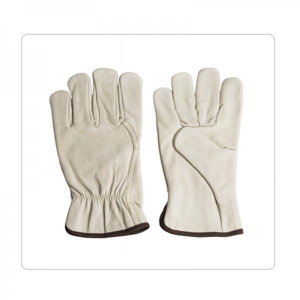 Easy Cleaning Driver Cow Leather Safety Gloves