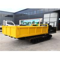 China 4 Tons Walk Type Small Tracked Transport Vehicle Yellow Color Long Life on sale