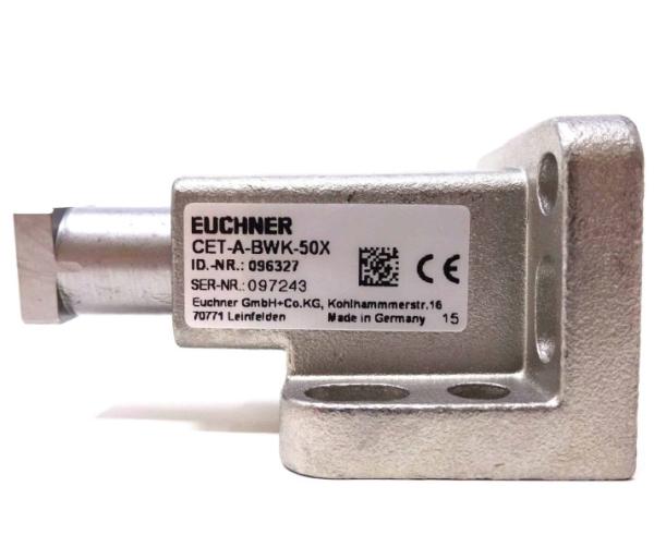 Euchner CET-A-BWK-50X - IP67 50mm Non-Contact - Industrial Stainless - Vibration-Resist Door Lock Sensor