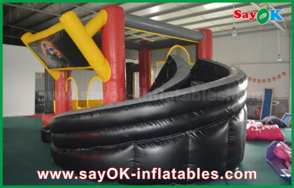 Diapositiva inflable interior 4 los x 6m o tobogán acuático de salto animoso inflable modificado para requisitos particulares de Toy Castle del tamaño para los niños