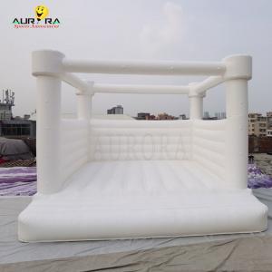 Wedding White Inflatable Bounce House Outdoor Jumping Bouncy Castle