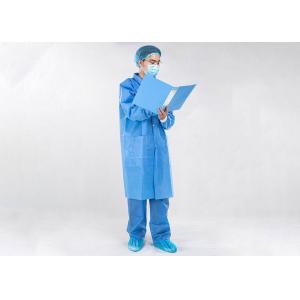 China SMS Disposable Lab Coat With Pants Hospital Visitor Gown supplier