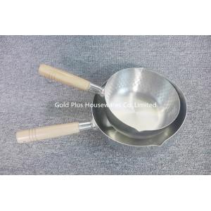 18cm Hot domestic stainless steel milk pot with practical wooden handle big capacity cooking sauce pans