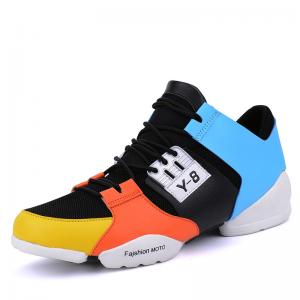 China 2015 Fashion Men's Shoes PU Mesh Size(39-44) White+Black+Blue Breathable Sneaker LWMC15048 supplier