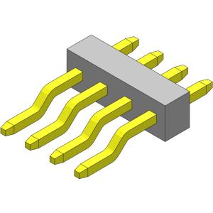 China Type 1 R/A *2 PIN To 1*40PIN H=1.00mm de SMT de rangée simple de Pin Header Connector 1.00mm supplier