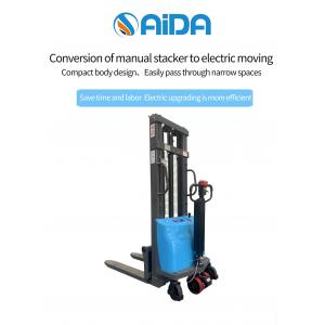 2T Load Capacity 2 Way Entry Forklift Walkie Stacker With CE Electric Lifter Option