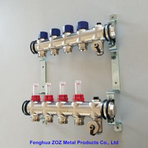 China Radiant Floor Heating Stainless Steel Manifolds Systems , Stainless Steel UFH Manifold supplier