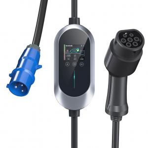 8-40A Current Wallbox Electric Car Charger with Emergency Button and 5m Cable Length