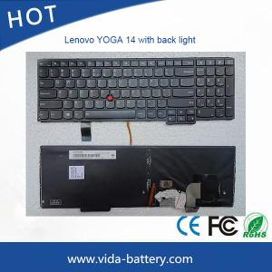 China New computer keyboard laptop keyboard for Lenovo YOGA 14 with back light US layout supplier