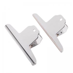 China Silver Metal File Money Binder Clamps Clips for Home Office School Supplies square Custom Logo supplier