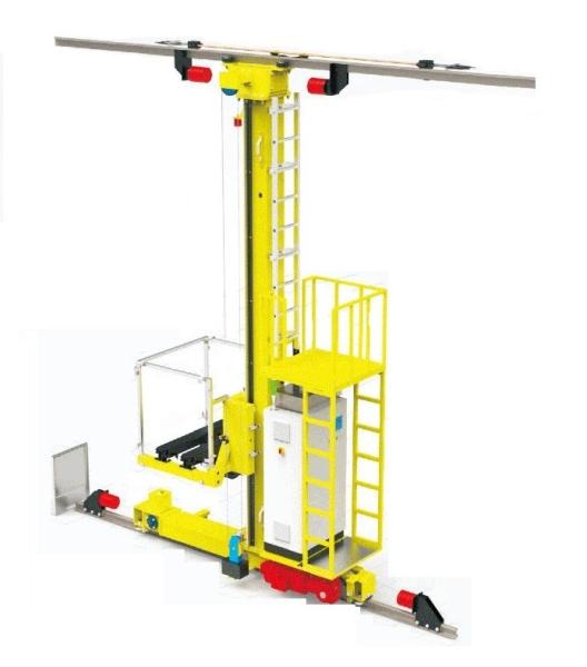 Max 45m Автоматизированная система извлечения запасов AS-RS Stacker For Max 1500kg Pallet