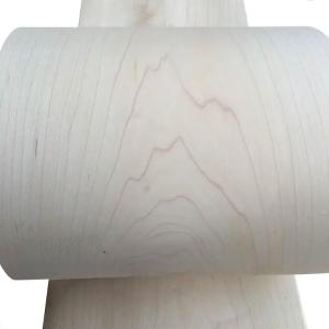 ISO9001 Natural Solid Wood Veneer , Smooth Surface Maple Plywood Veneer