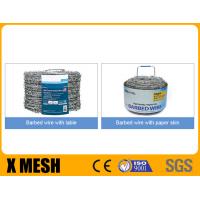 China Reverse Twist Hot Galvanized 14 Gauge Barbed Wire With 100m Long Coil High Tensile on sale