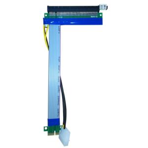China Canalisation verticale de fente de PCI-E 1X 1x exprès à l'avance 19CM de Flex Cable PCI Express de ruban d'extension du supplément 16x supplier