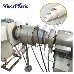 Twin Screw PVC Pipe Extrusion Machine Production Line / Plastic PVC UPVC Pipe Extruders
