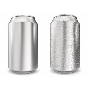 Sleek 250ml Blank Aluminum Soda Cans Soft Drinking With Customized Shape