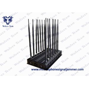 China O controlo a distância poderoso de GPS Lojack do VHF da frequência ultraelevada de WiFi do construtor do telefone 14 das antenas ajustáveis 3G 4G todas as faixas sinaliza o jammer supplier