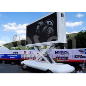 High Gray Scale Mobile LED Screen Trailer Video Display Customized Size