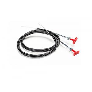 China Red T Handle Control Cable Assembly For Throttle Control / Regulating Valve supplier
