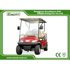 China Red 6 Seater Club Car Golf Cart With Rain Cover , ADC 48V 3.7KW Motor supplier