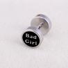 Hot sale stainless steel bad girl typeface stud earrings for women