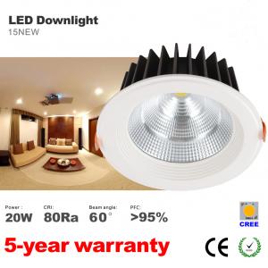 Dimmable 20W LED Downlight CREE COB LED Bulb 60 degree beam angle LED Down light