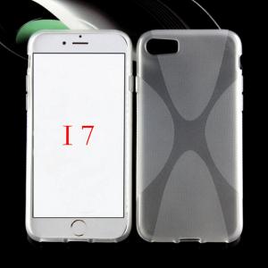 X line tpu cover case for Apple iphone 7 crystal X type tpu phone case for iphone 7