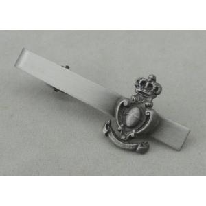 Antique Silver Personalized Tie Bar and Cufflink , 3D Zinc Alloy Tie Tack