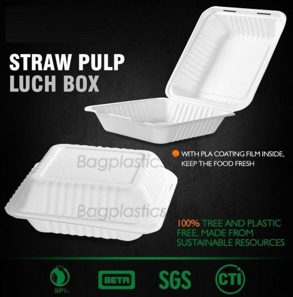 disposable takeout box for lunch, carry out container, meal prep food container