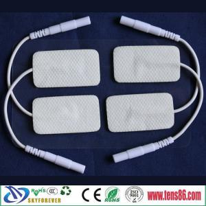 China fabric tens ems self adhesive electrode gel pad for pulse massage device on sale 