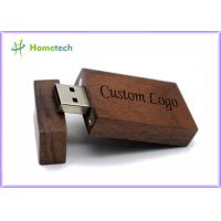 China Engraved USB 2.0 EPS 128GB 64GB 10MB/S Wooden Flash Drive FCC on sale