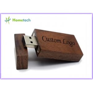 Engraved USB 2.0 EPS 128GB 64GB 10MB/S Wooden Flash Drive FCC