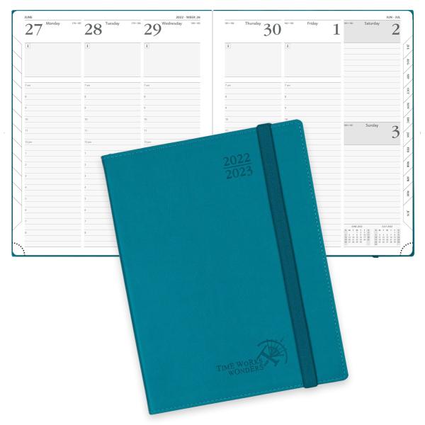 10.5X8.5inch Classic Weekly Planner With Monochrome Hourly Schedule