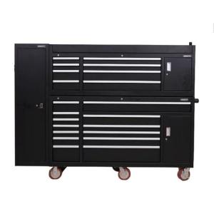 China Coffre à outils pour atelier de garage personnalisé avec roulettes et armoire en métal lourd wholesale