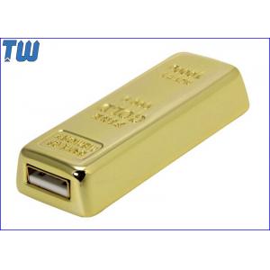 China Gold Bar 16GB USB Thumb Drive Sliding Design Heavy Solid Material supplier
