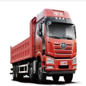 China 8x4 12 Wheeler 60 Ton Heavy Duty Dump Truck FAW J6P Model LHD Earthmoving With Reinforced Leaf Spring Suspension supplier