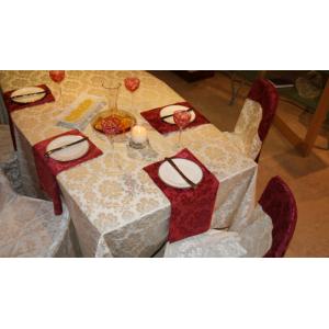 2013 new style jacquard  table cloth for wedding