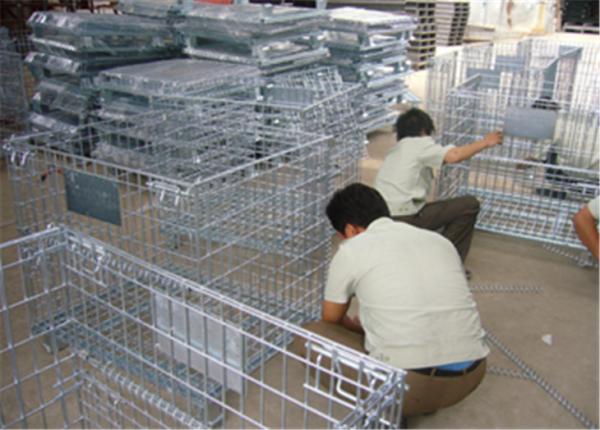 Stackable Detachable wire mesh cages , metal storage cage container