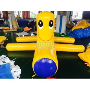 China Airtight Samll Yellow Inflatable Water Floats / Blow Up Water Toys supplier