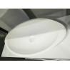 Resin Stone Counter Top Basin Oval Shape Stone Vessel Bathroom Sinks