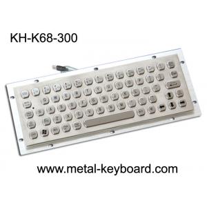 Vandal Resistance Metal Computer Keyboard / 65 Keys Touchpad Stainless Steel Keyboard
