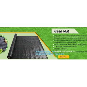 China pp weed mat organic agricultural plastic mulch, recyclable weed barrier,PP ground mat /concert crowd control barrier wee supplier