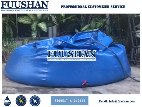 10000l PVC Canvas Self-supporting Onion Water Tanks for Fire Brigades