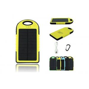 China Compact Portable Solar Power Bank 5000 MAh Waterproof Dual Usb External Battery supplier