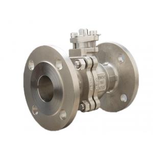 Reduced Bore F304l Floating API 607 Stainless Steel Flange Ball Valve With Nipples