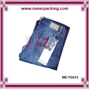 China Etiqueta feita sob encomenda do cair de China do papel do Hangtag quente novo das calças de brim para Jean ME-TG013 on sale 