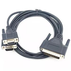 DB9M To DB25M Computer Printer Cable DB25 Male To DB9 Female Extension Cable OEM ODM